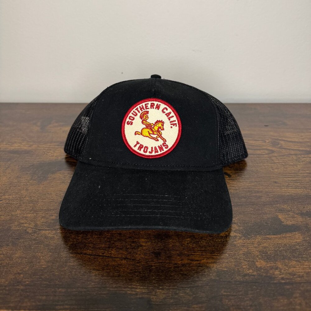 USC Trojans Mesh Trucker Cap Hat American Needle Merch Curved Brim Embroidered